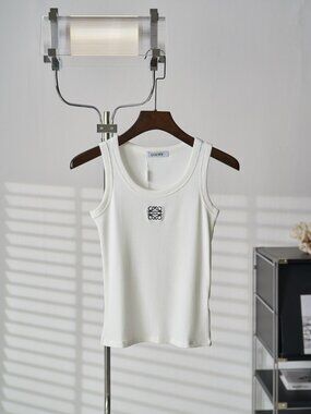 LOEWE Anagram Ribbed Tank Top